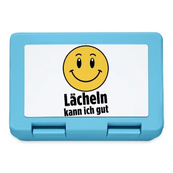 Lächeln kann ich gut - Brotdose - Saphirblau - Vorne