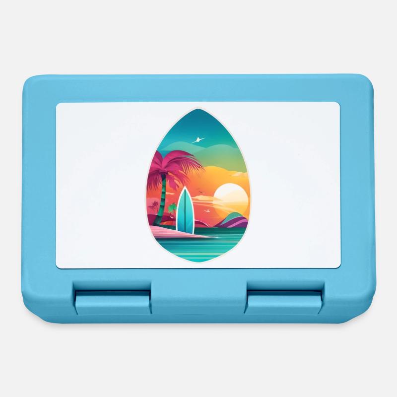 Coucher de soleil - Boîte à goûter - bleu saphir