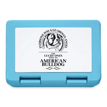 American Bulldog Guardian Angel Hunde Wilsigns - Brotdose - Saphirblau - Vorne