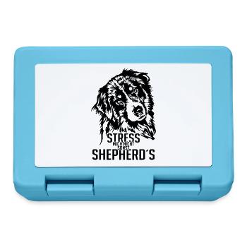 AUSTRALIAN SHEPHERD stress mich nicht Wilsigns - Brotdose - Saphirblau - Vorne