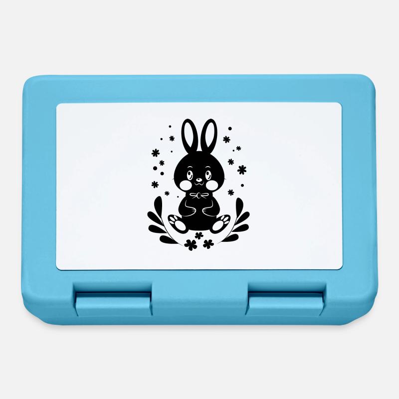 Doux petit lapin - sweet Rabbit / Pâques - Boîte à goûter - bleu saphir