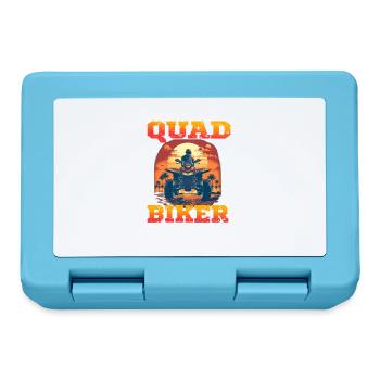 Quad Biker für einen Quadbiker Quad Fahrer - Brotdose - Saphirblau - Vorne