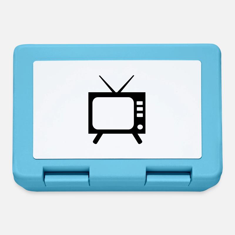 Fernseher - Brotdose - Saphirblau