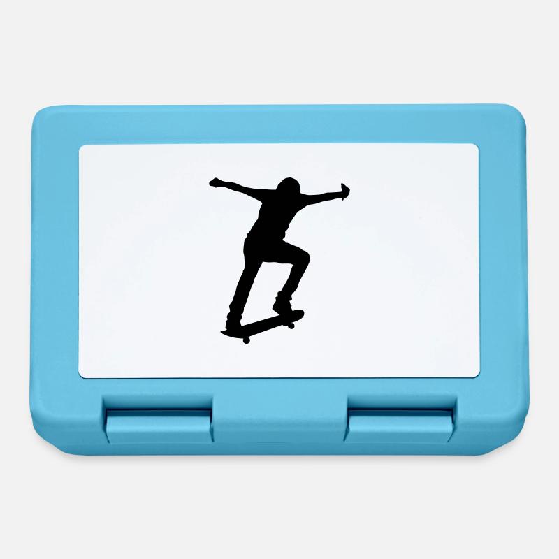 Skateboard - Brotdose - Saphirblau
