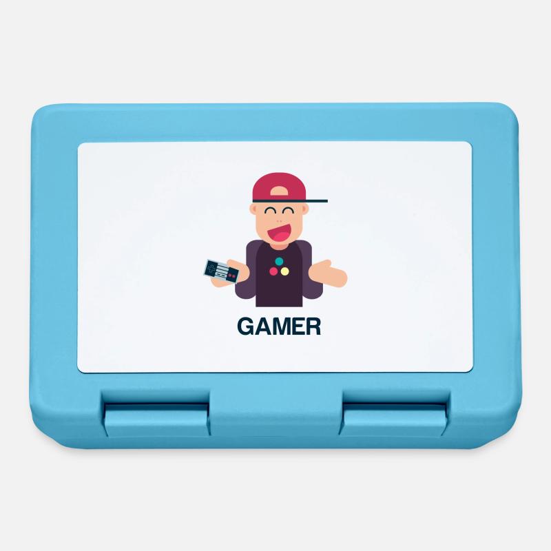 Friendly Gamer - Boîte à goûter - bleu saphir