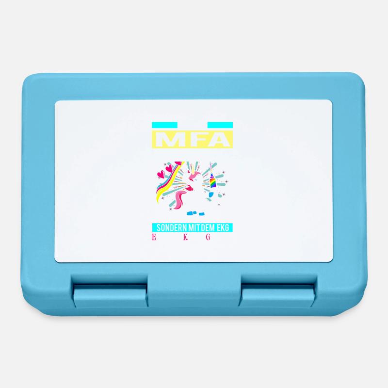 MFA Prinzessin - EKG Einhorn 2 - Brotdose - Saphirblau