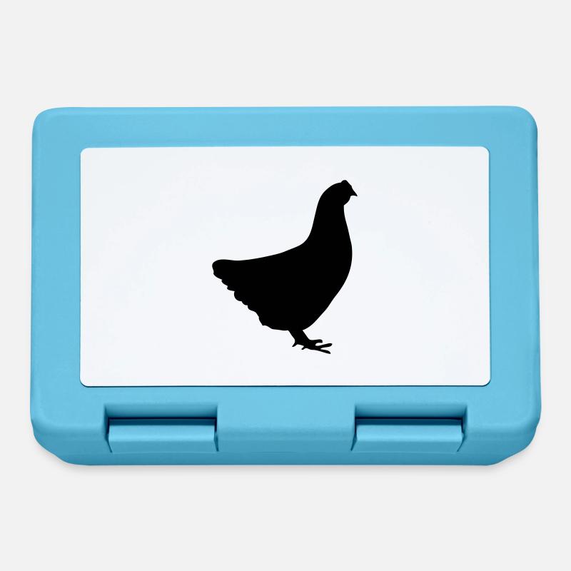 poule chicken2 - Boîte à goûter - bleu saphir