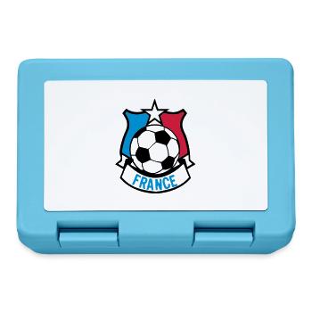 Frankreich Flag Football Fan ecusson7 ba - Brotdose - Saphirblau - Vorne