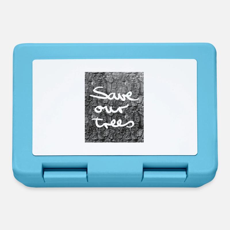 Save-our-trees - Lunchbox - sapphire blue