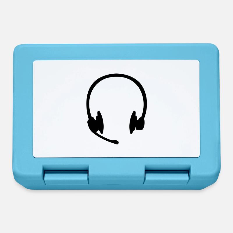 Headset Kopfhörer - Brotdose - Saphirblau