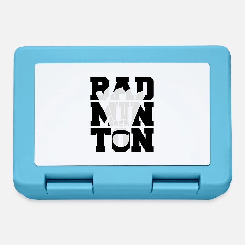 Badminton Logo Design - Boîte à goûter - bleu saphir