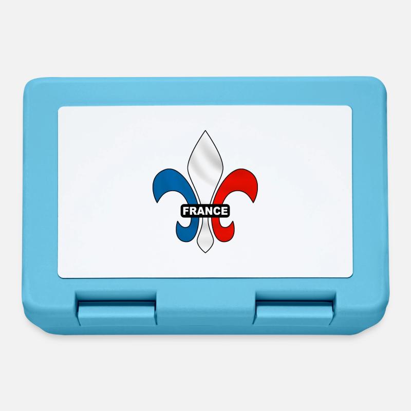 france - fleur de lys - Boîte à goûter - bleu saphir