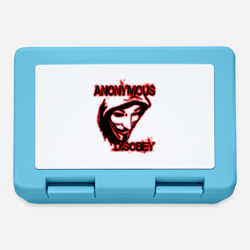 anonymous disobey - Boîte à goûter - bleu saphir