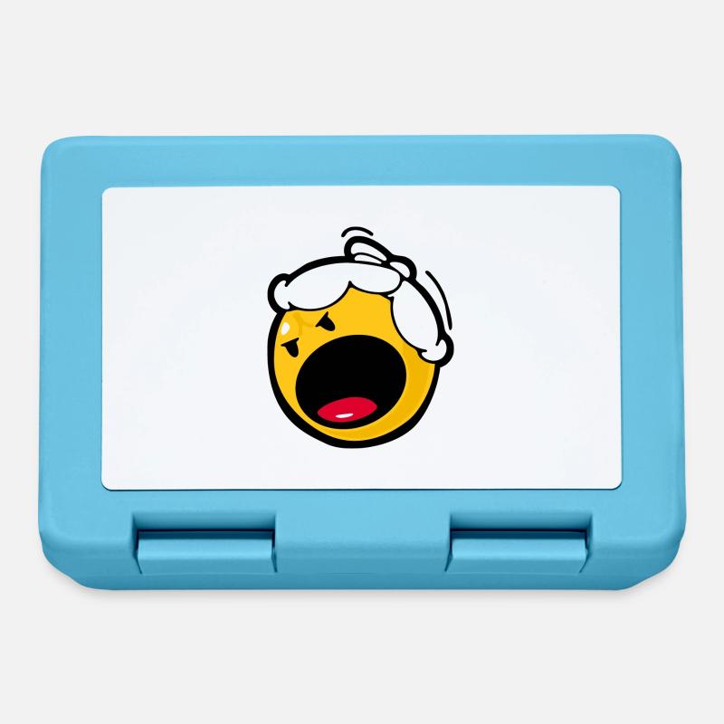 Smiley Anger Madness - Lunchbox - sapphire blue