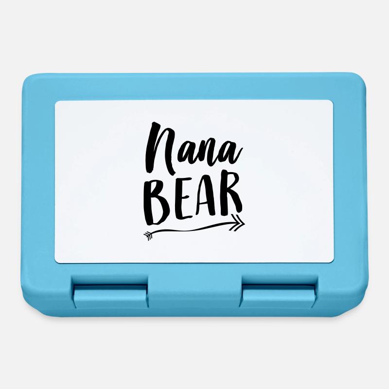 Nana bear - Lunchbox - sapphire blue