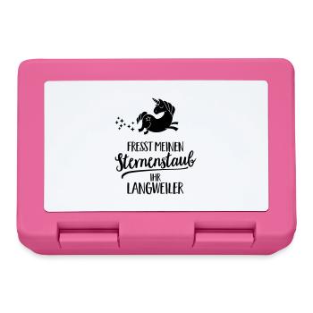 Fresst meinen Sternenstaub ihr Langweiler - Brotdose - Pink - Vorne