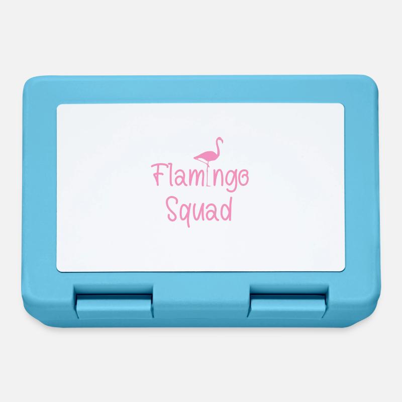 Flamingo Squad - Brotdose - Saphirblau