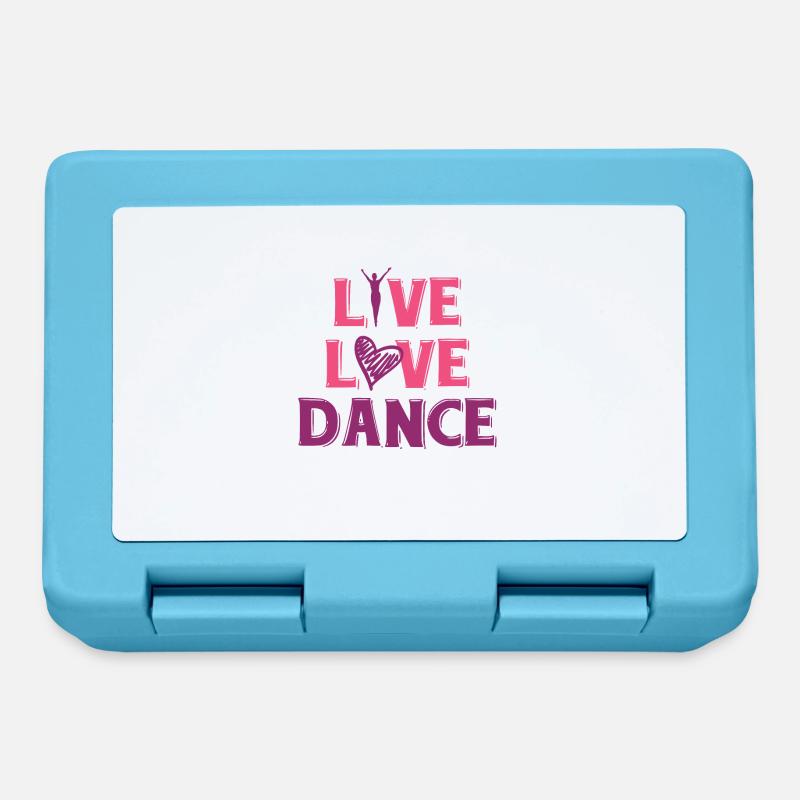 Live love dance Ballet dancer Shirt - Boîte à goûter - bleu saphir