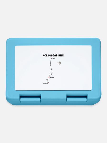 Col du Galibier 2642 m serpentine in France - Lunchbox - sapphire blue