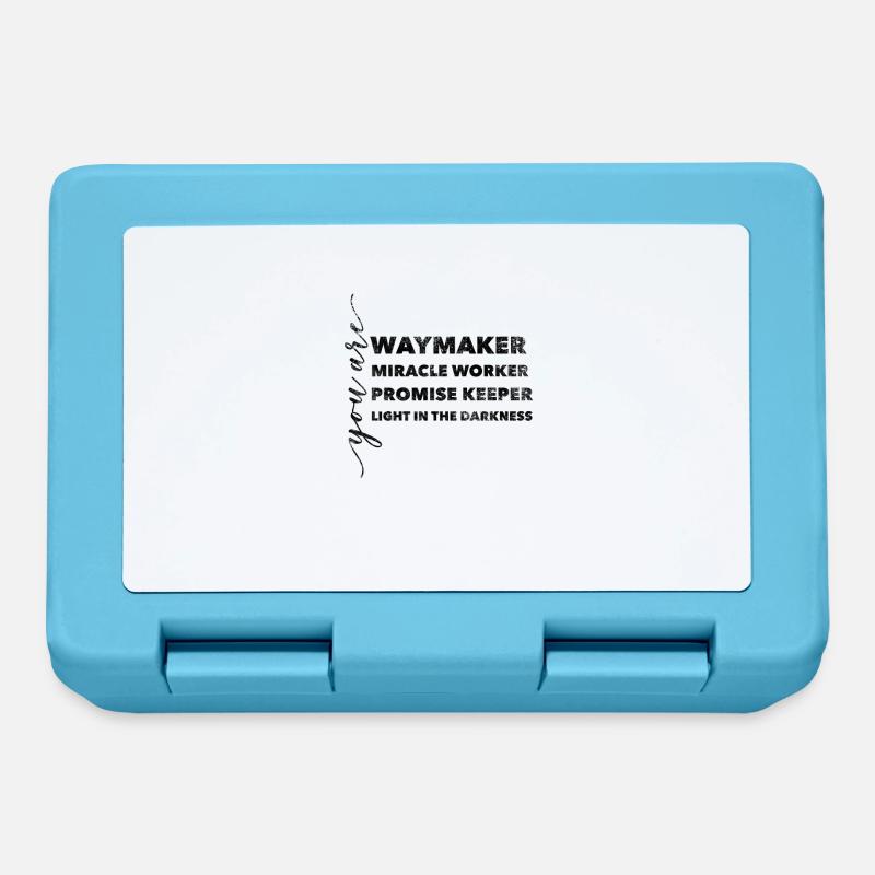 Waymaker Miracle Worker Promise Christlich Glaube - Brotdose - Saphirblau