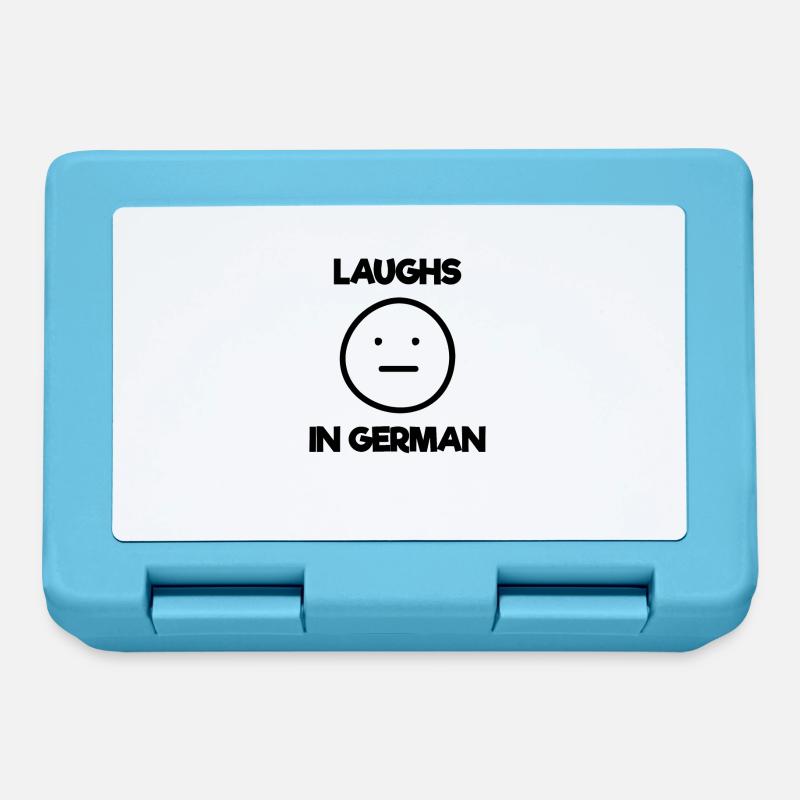 Laughter Meme Germany German Emoticon Gift - Lunchbox - sapphire blue