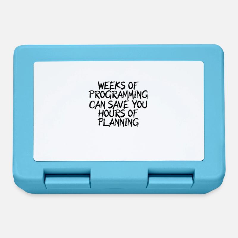 weeks of programming - Brotdose - Saphirblau