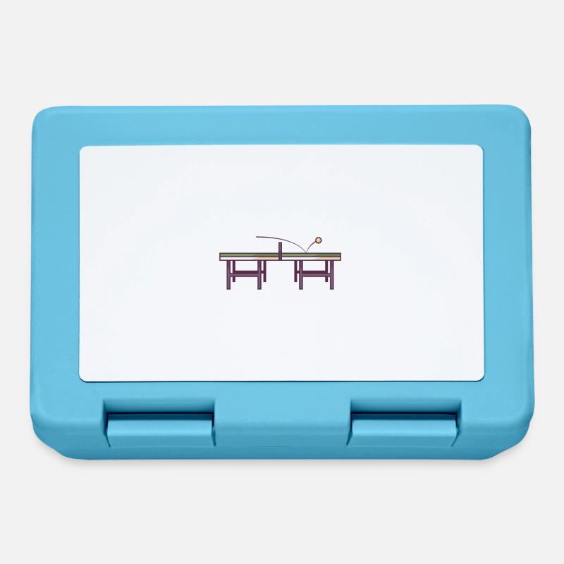 Table de ping-pong - Boîte à goûter - bleu saphir