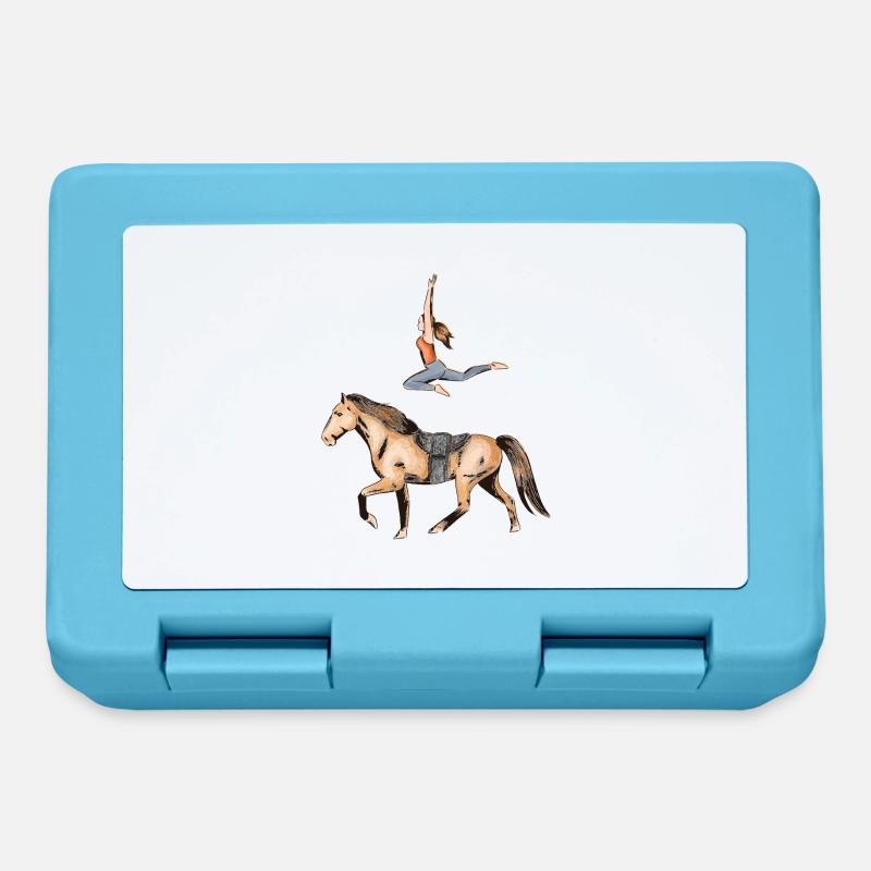 Tour de saut équitation cheval amour - Boîte à goûter - bleu saphir