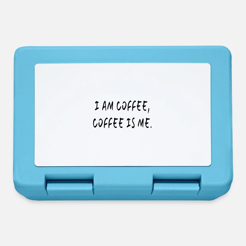 Je suis café, café, c'est moi - Boîte à goûter - bleu saphir