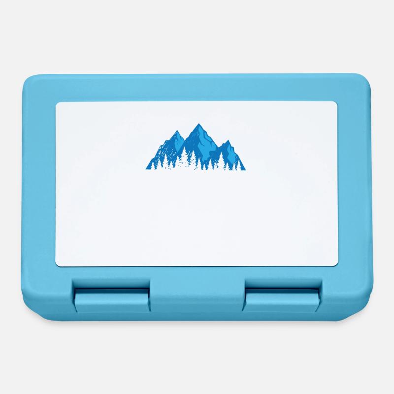 Montagnes Bleu noir - Boîte à goûter - bleu saphir