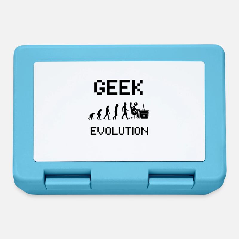 Geek evolution - Gamer evolution - Lunchbox - sapphire blue