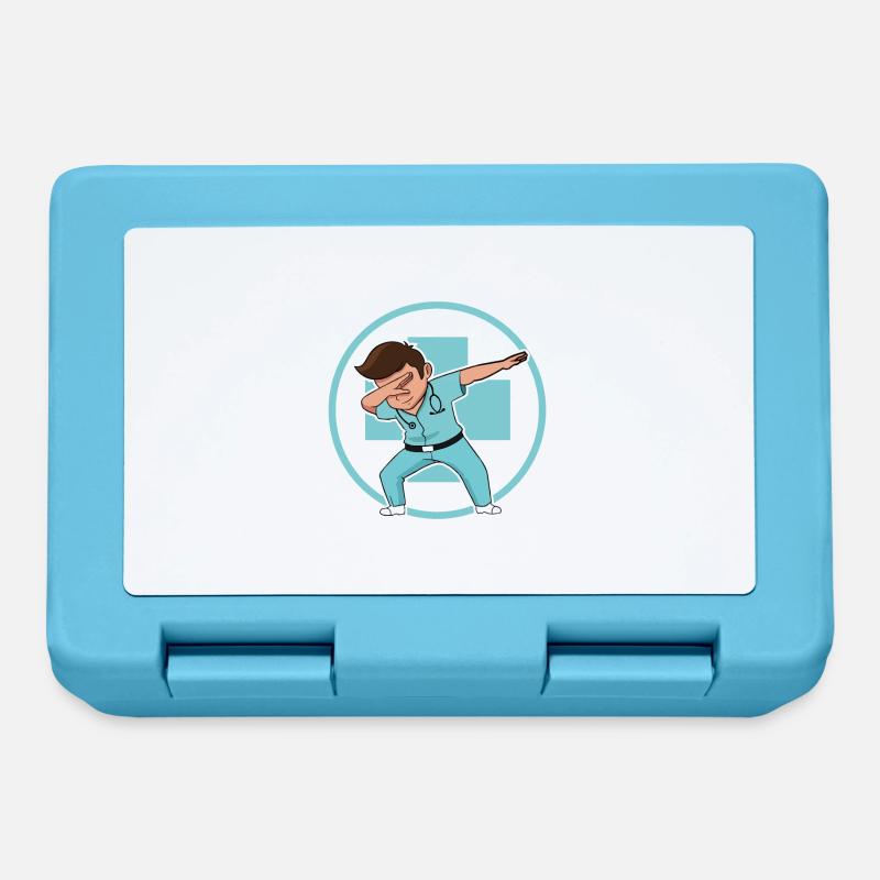 Dab Dabbing nice doctor - Lunchbox - sapphire blue