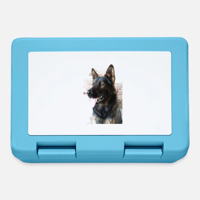 Deutscher Schäferhund Profilbild - Brotdose - Saphirblau