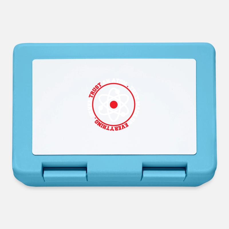 Never Trust An Atom They Make Up Everything - Lunchbox - sapphire blue