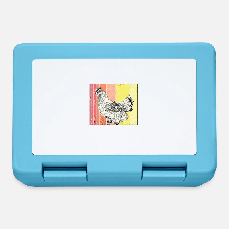 Poulets de poulets de poulets cadeau - Boîte à goûter - bleu saphir