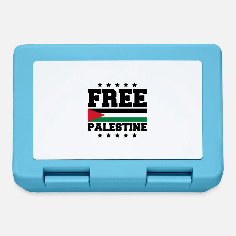 free palestine - Boîte à goûter - bleu saphir