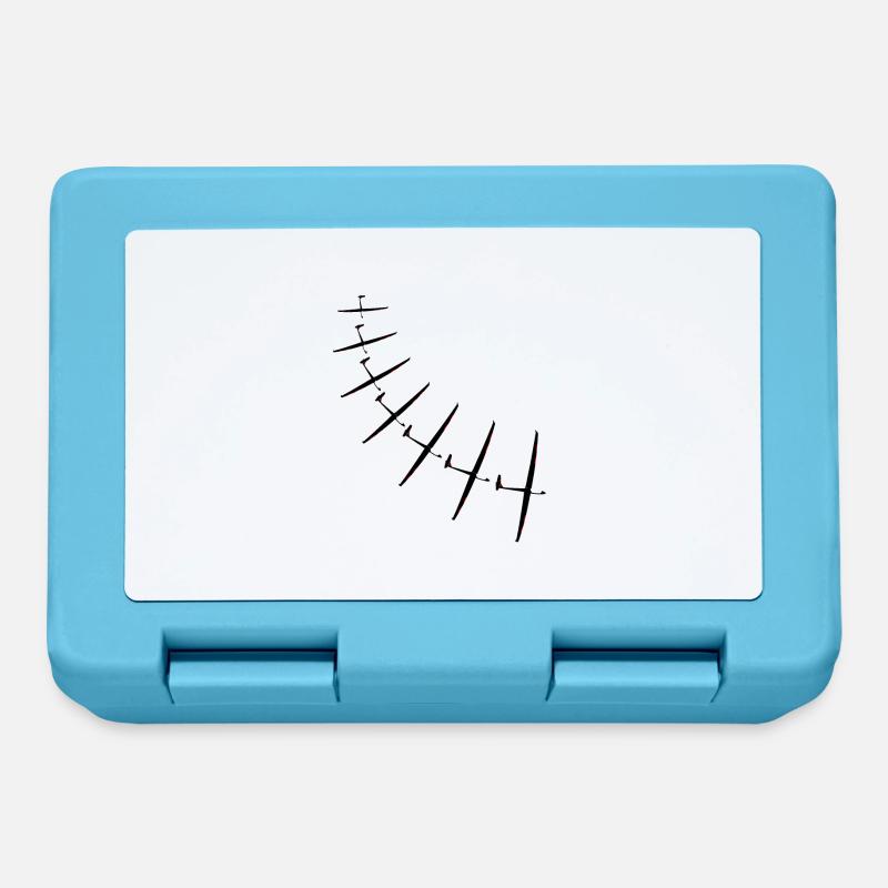 Glider Gliding Gliding Glider - Lunchbox - sapphire blue