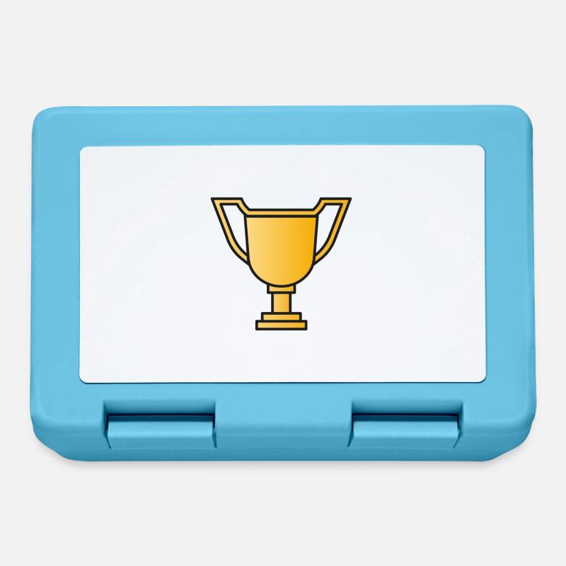 Pokal Trophäe Sieger - Brotdose - Saphirblau