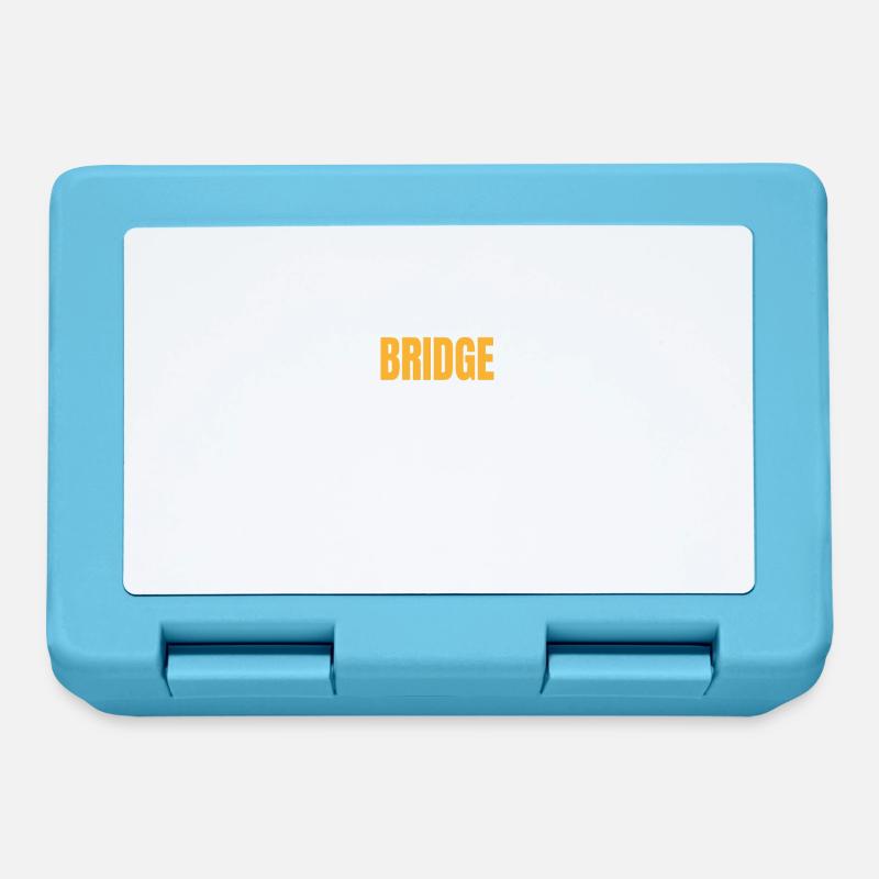 NÉ POUR BRIDGE DRÔLE CADEAU FORCÉ D’ALLER À L’ÉCOLE - Boîte à goûter - bleu saphir