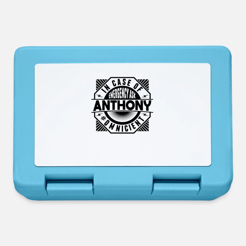 Demandez à Anthony en cas d’urgence - Boîte à goûter - bleu saphir