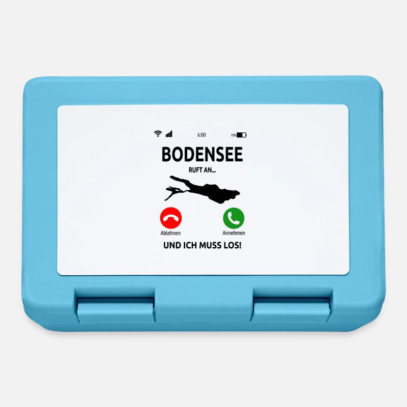 Bodensee Urlaub Bodenseeregion Idee - Brotdose - Saphirblau