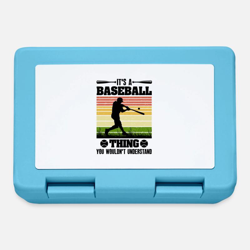 C’est un maillot de baseball - Boîte à goûter - bleu saphir