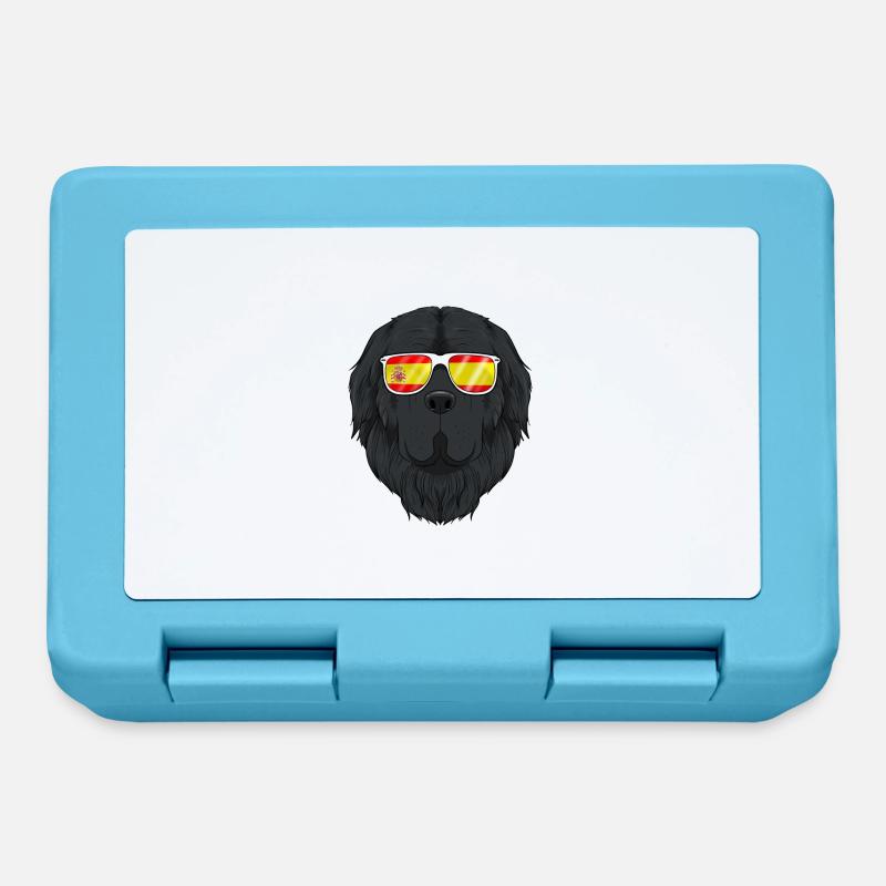 Terre-Neuve I Espagne Lunettes de soleil I Drapeau espagnol - Boîte à goûter - bleu saphir