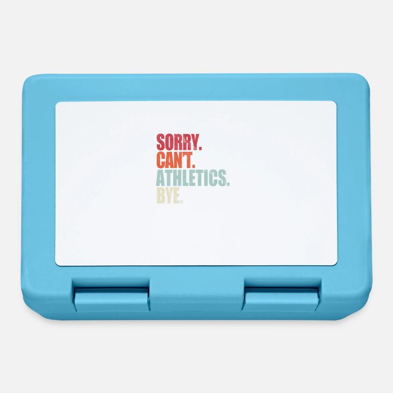 Drôle d’athlétisme Désolé ne peut pas Athlétisme Bye Athletic - Boîte à goûter - bleu saphir