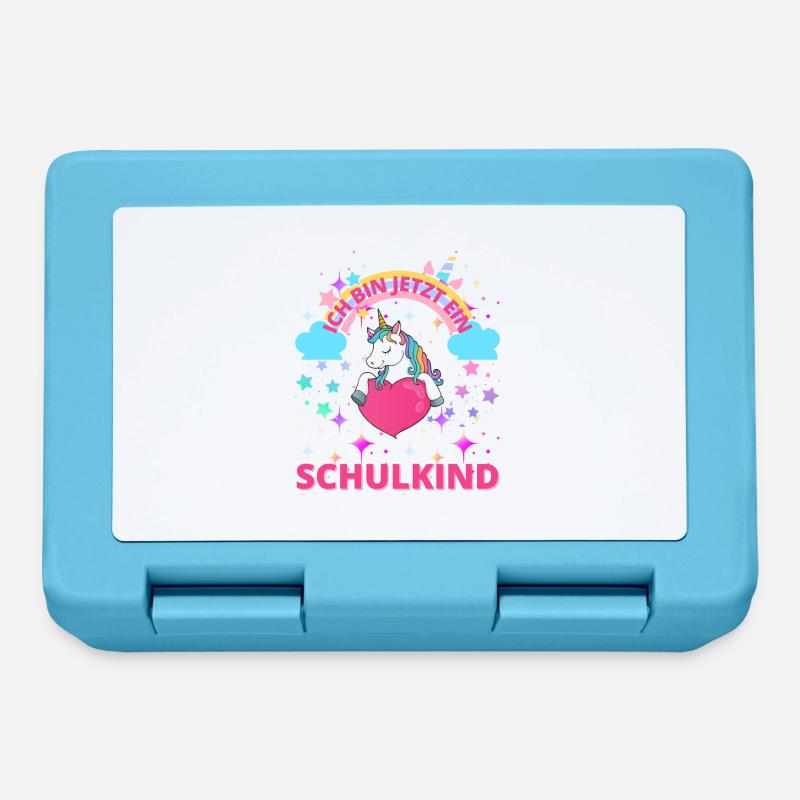 Ich bin jetzt ein Schulkind - Einhorn - Brotdose - Saphirblau