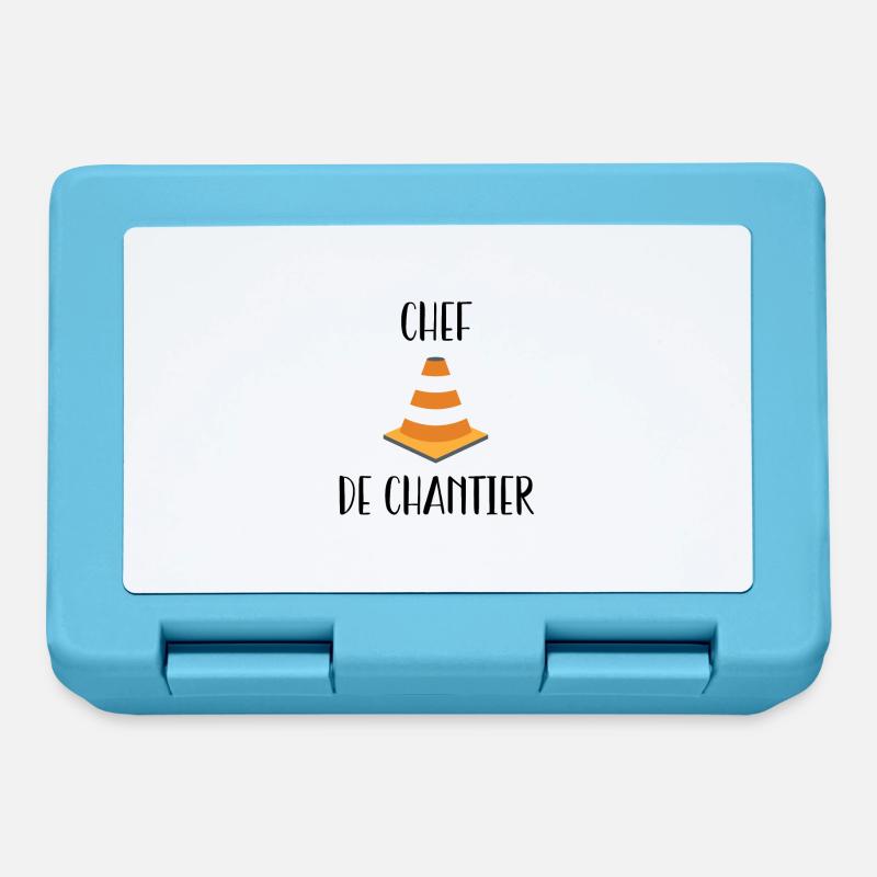 Chef de chantier - Boîte à goûter - bleu saphir