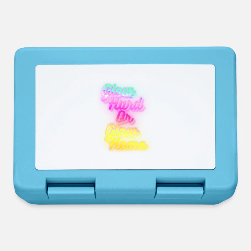 Glow Hard or Glow Home - Lunchbox - sapphire blue