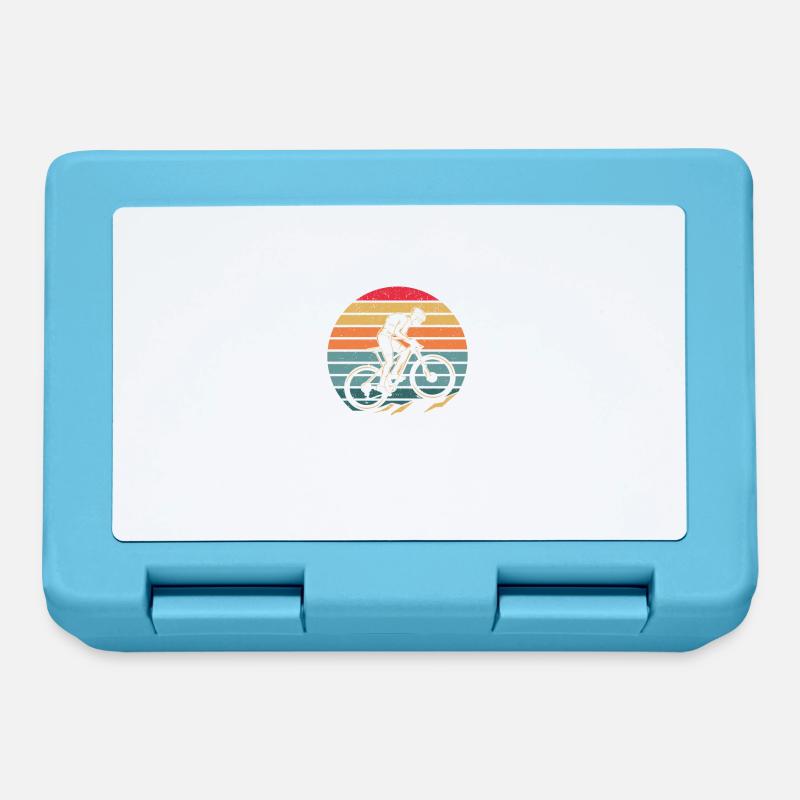 It's Just a Hill Get Over It Funny MTB Mountain - Lunchbox - sapphire blue