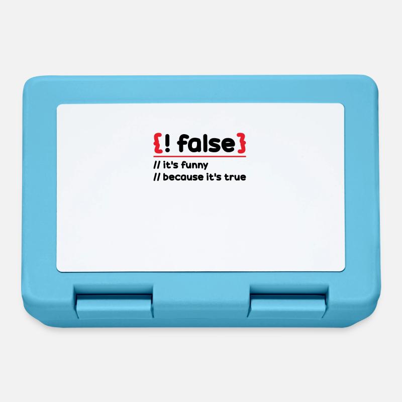 Programmierer Programmierung Software Coding Encoder - Brotdose - Saphirblau