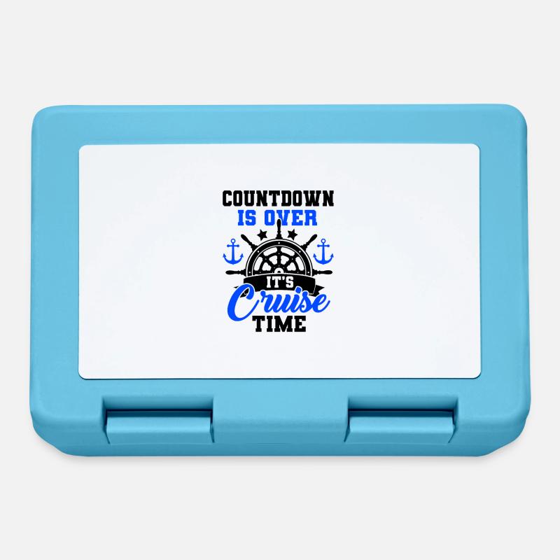 Countdown Is Over It's Cruise Time Sailing Captain - Brotdose - Saphirblau